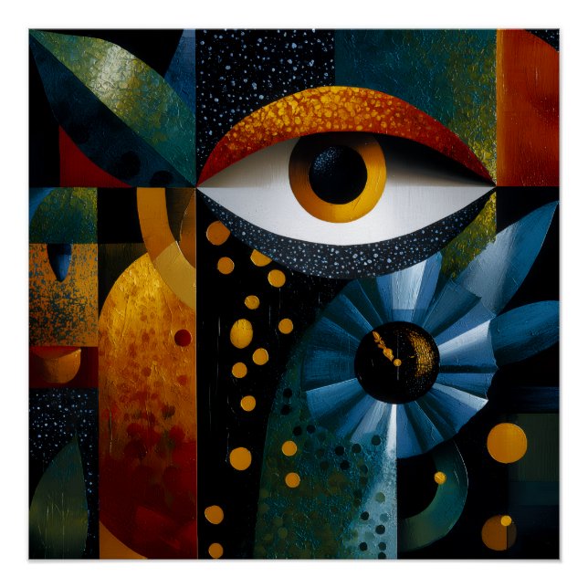 Póster Abstrato (Frente)