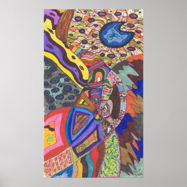 Poster Abstrato 109, arte original (Frente)