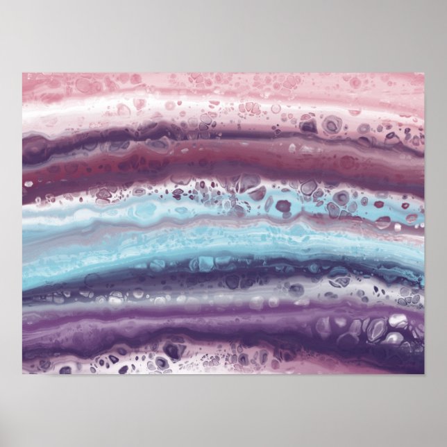 Poster Abstrato acrílico pour wall art (Frente)