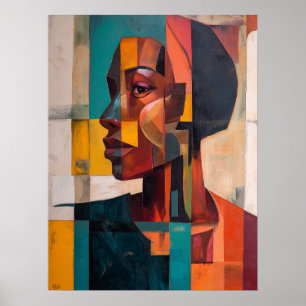 Poster Abstrato africano