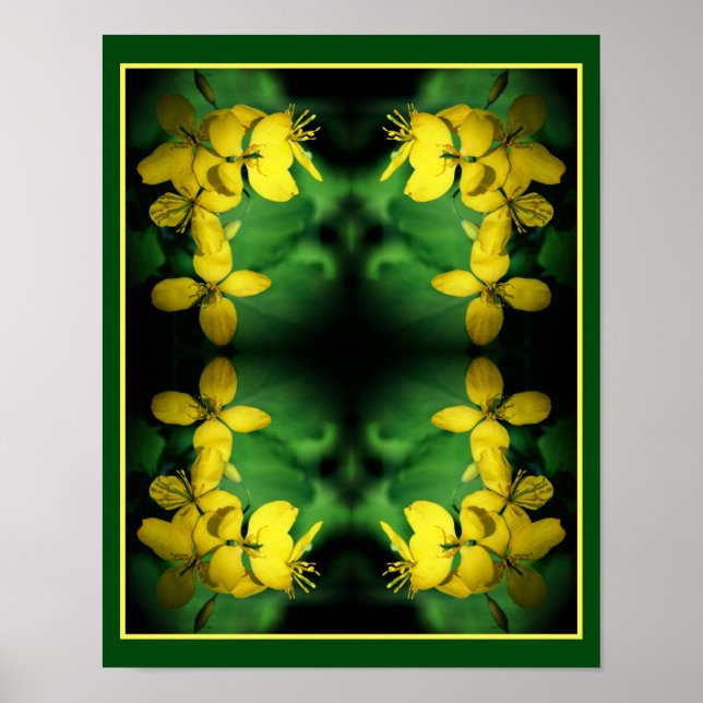 Poster Abstrato Amarelo-bonito (Frente)