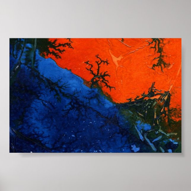 Póster Abstrato Art Mini-Poster (Frente)