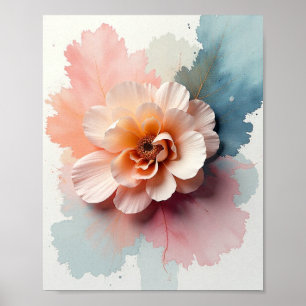 Poster Abstrato Art - Watercolor Bruske Stroke Design 1
