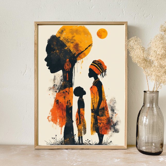 Poster abstrato arte africana (Criador carregado)