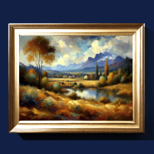 Poster Abstrato Artística Paisagem II