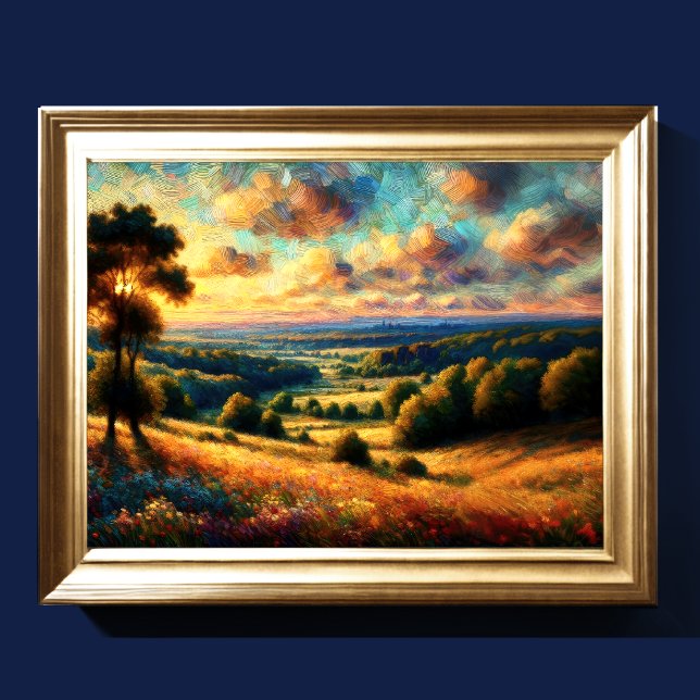 Poster Abstrato Artística Paisagem III (Criador carregado)