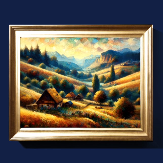 Poster Abstrato Artística Paisagem IV (Criador carregado)