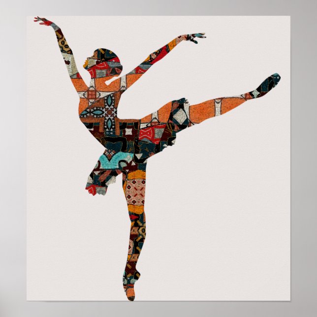 Poster Abstrato Ballerina (Frente)