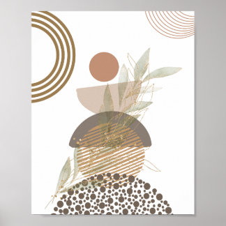 Poster Abstrato boho Design minimalista