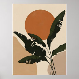 Poster Abstrato Boho e Arte de Clipe Moderna Imprimíveis