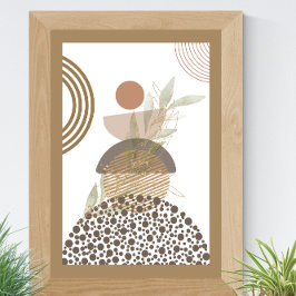 Poster Abstrato boho minimalista