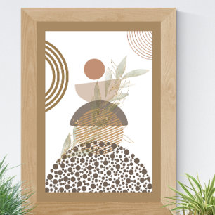 Poster Abstrato boho minimalista