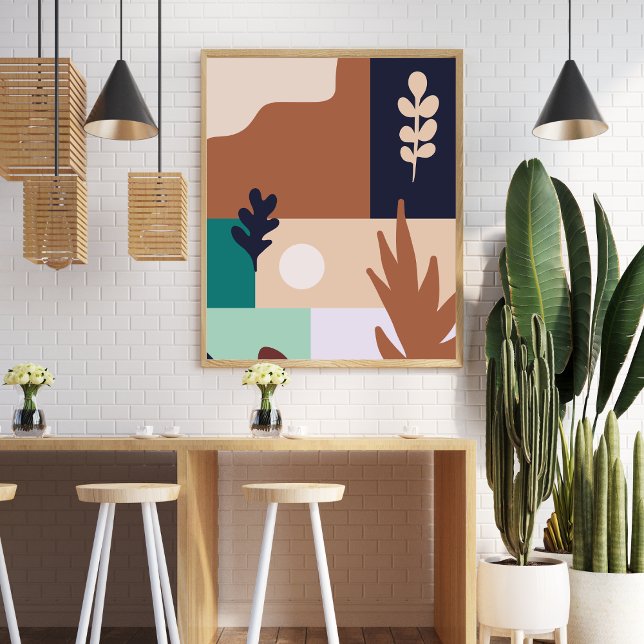 Poster Abstrato Boho Nature Landscape (Criador carregado)