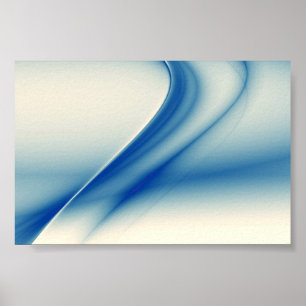 Póster Abstrato bonito do azul