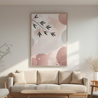 Póster Abstrato Branch Zen - Poster de Wall Art Minimalis