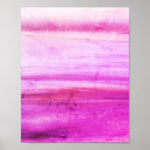 Poster Abstrato Brincadeira Rosa, Legal Arte Whimsical Ex