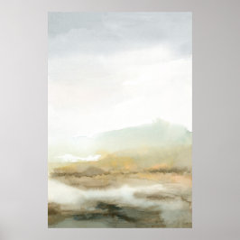 Poster Abstrato Brown Misture Landscape Vertical Wall Art