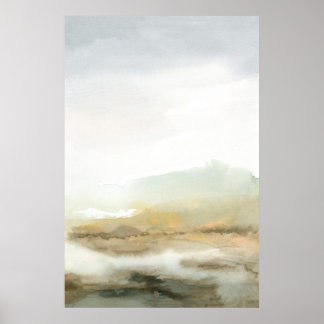 Poster Abstrato Brown Misture Landscape Vertical Wall Art