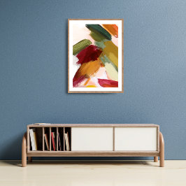 Poster Abstrato Brush Stroke Wall Art