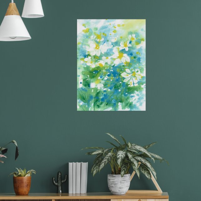 Poster abstrato 'Campo de Visitas' (Sala de Estar 1)