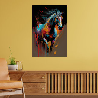 Poster Abstrato Cavalo 2
