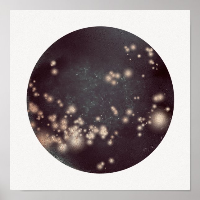 Poster Abstrato Celestial Moon Art (Frente)