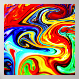 Poster Abstrato Color Symphony Design