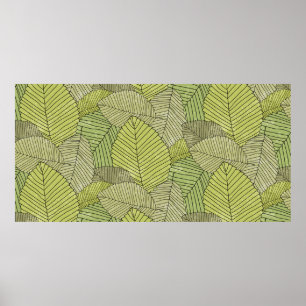 Poster Abstrato com padrão colorido