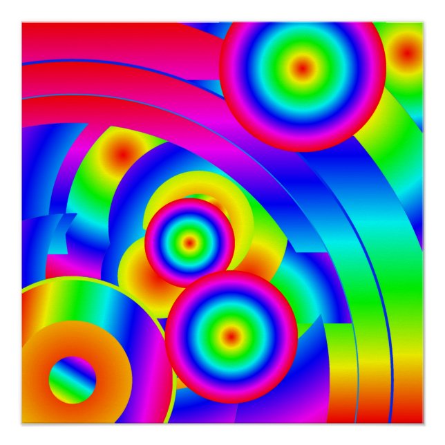 Póster Abstrato Comet Poster (Frente)