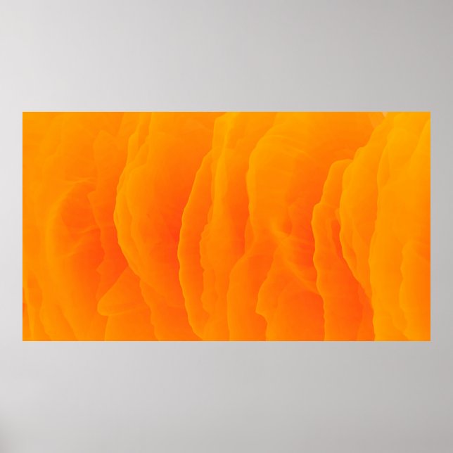 Poster Abstrato cor de fundo laranja (Frente)