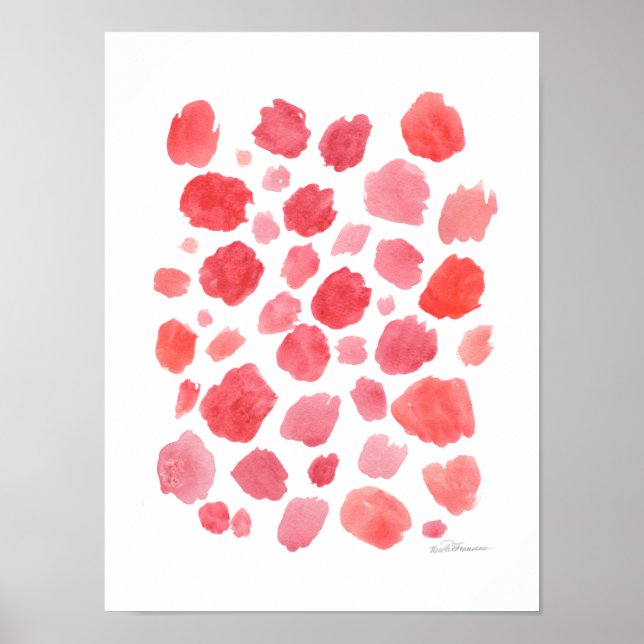 Poster Abstrato Coral (Frente)