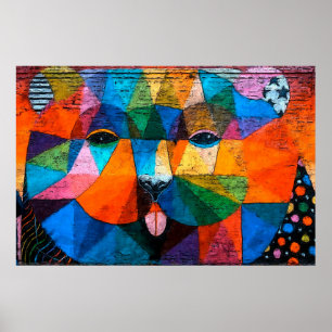 Poster Abstrato Cubismo