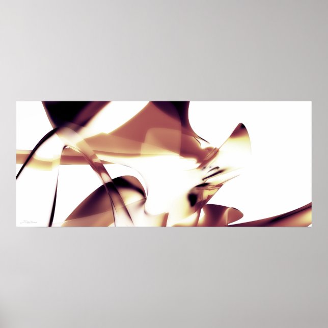 Poster Abstrato.Curvas (Frente)