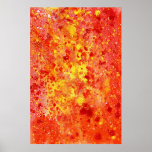 Poster abstrato da aguarela