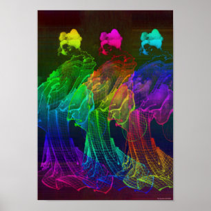 Poster abstrato da arte da parede de Japão da