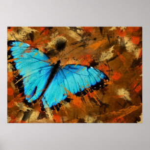Póster Abstrato da borboleta