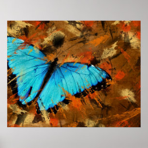 Póster Abstrato da borboleta