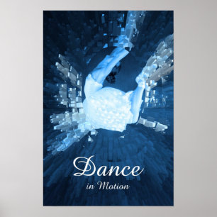 Poster Abstrato da dança