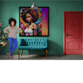 Póster Abstrato da Faith Proverbs 31 30