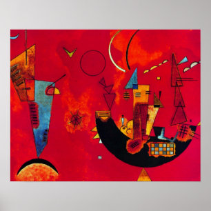 Poster abstrato da pintura de Gegen do und do Mit