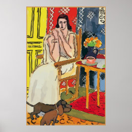 Poster Abstrato Dachshances no chão,