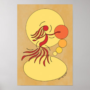 Poster Abstrato Dancer