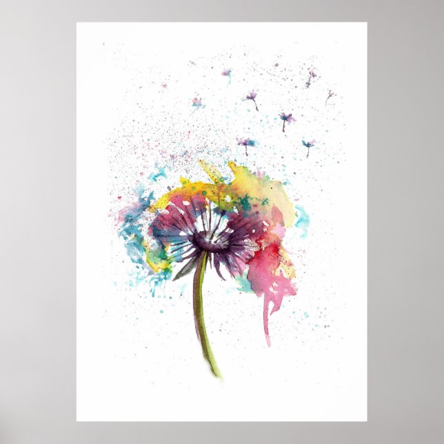 Poster Abstrato Dandelion (Frente)