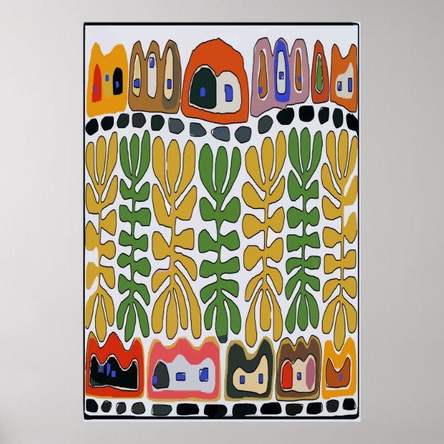 Poster Abstrato das Fairfields, Nova Orleans (Frente)