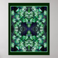 Abstrato das Flores de Margarida Verde Africanas