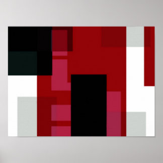 Póster Abstrato de Arranque de Cores