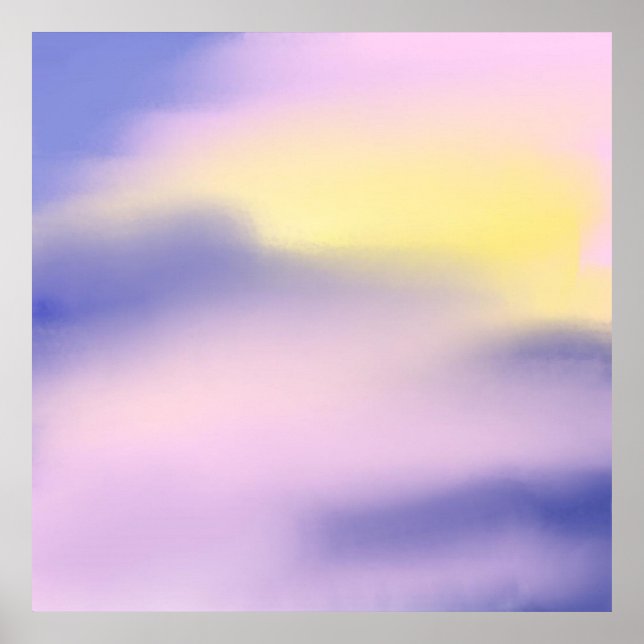 Poster abstrato de arte colorida (Frente)