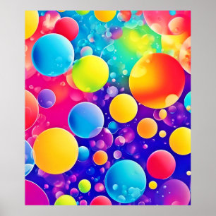 Poster Abstrato de Arte Colorida