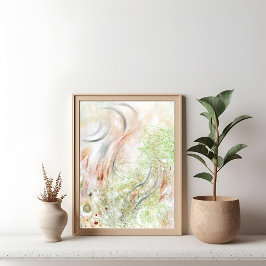 Poster Abstrato de arte Elegante minimalista