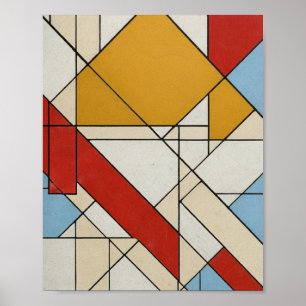 Poster Abstrato de arte geométrica